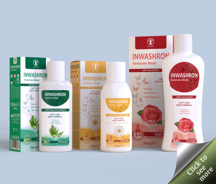100ml | 125ml | 250ml INWASHRON Intimate Wash