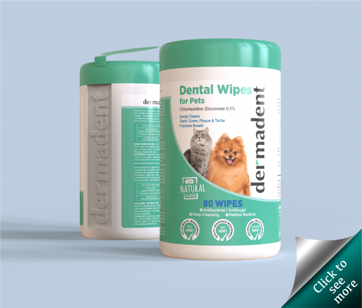 80 pcs Dental Wipes for Pets