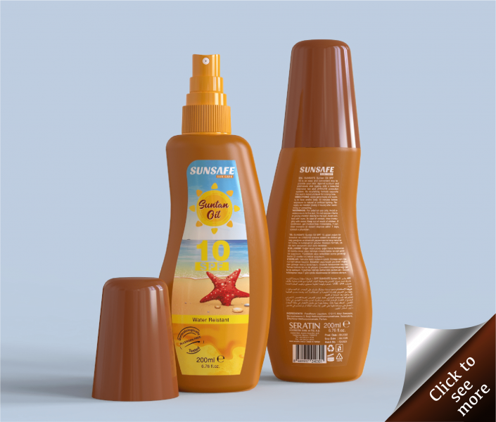 200ml Premium Series Suntan Oil SPF 6 / 10 / 20 / 30